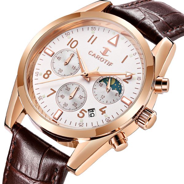 2019 new carotif men's watch men's watch student quartz waterproof simple fashion korean, Slivery;brown
2019 new carotif men's watch men's watch student quartz waterproof simple fashion korean, Slivery;brown