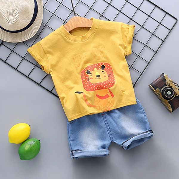 kid clothes set girls boys summer short sleeve cartoon animal printed t-shirt denim shorts casual baby clothes sets 2019 #e, White
kid clothes set girls boys summer short sleeve cartoon animal printed t-shirt denim shorts casual baby clothes sets 2019 #e, White