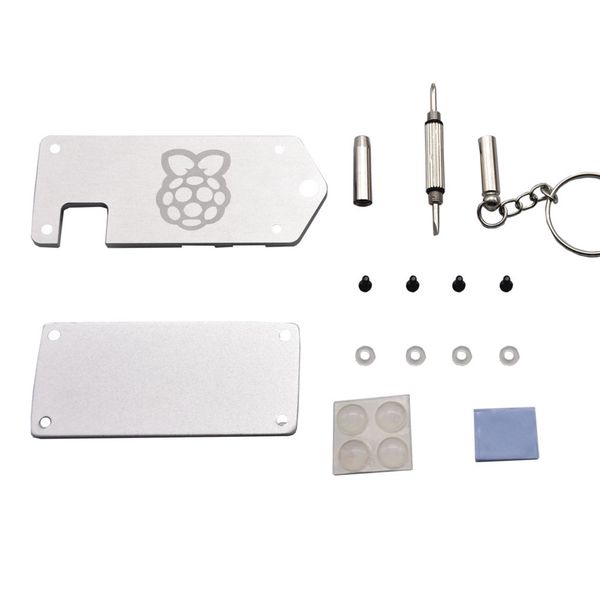 1pcs ultra-thin zv2 cnc aluminum alloy protective case with screwdriver for raspberry pi zero / w - black silver new
1pcs ultra-thin zv2 cnc aluminum alloy protective case with screwdriver for raspberry pi zero / w - black silver new