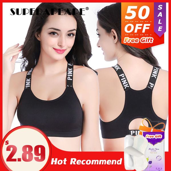superapeape women sport bra black padded yoga brassiere fitness sports tank female sport yoga bra push up sports, White;black
superapeape women sport bra black padded yoga brassiere fitness sports tank female sport yoga bra push up sports, White;black