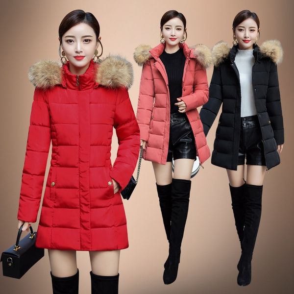 2019 new style winter women's cotton-padded clothes korean-style mid-length slimming middle-aged women dress warm coat middle-ag, Blue;black
2019 new style winter women's cotton-padded clothes korean-style mid-length slimming middle-aged women dress warm coat middle-ag, Blue;black