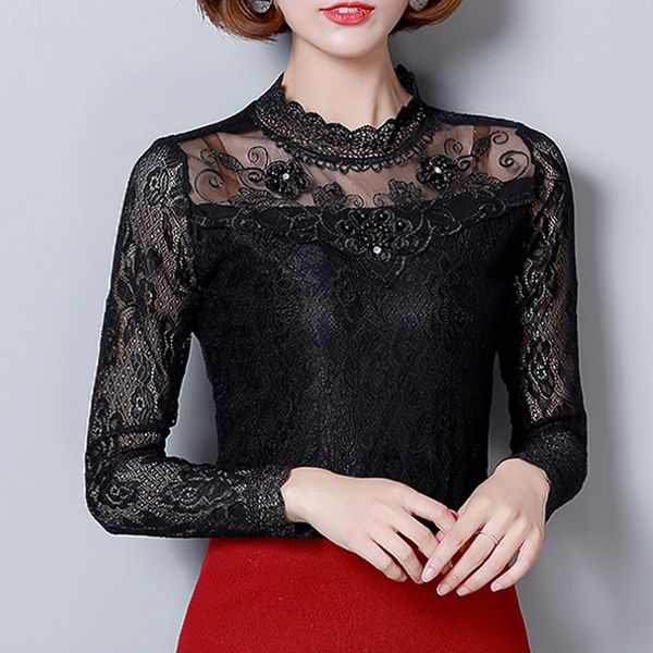 blusas 2019 spring fashion lace blouse women mesh plus size slim shirt lace and blouses casual white black s-4xl
blusas 2019 spring fashion lace blouse women mesh plus size slim shirt lace and blouses casual white black s-4xl