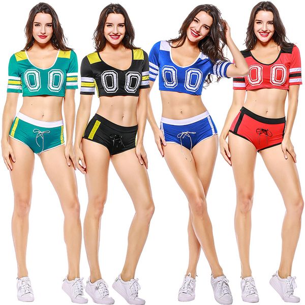 competition high school girl uniform arobic cheerleading uniform cosplay outfit ladies' cheerleading suit sports cheerleader uni