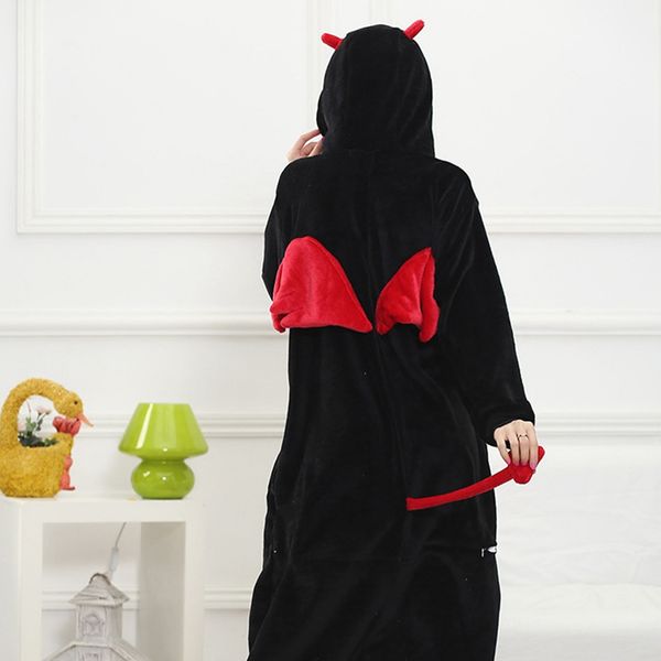 onesie anime women costume devil halloween cosplay cartoon animal sleepwear winter warm hooded pajama, Black;red
onesie anime women costume devil halloween cosplay cartoon animal sleepwear winter warm hooded pajama, Black;red