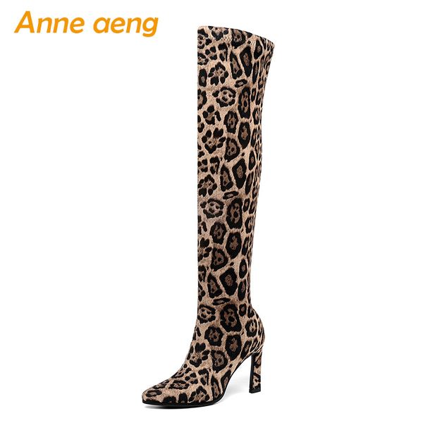 2019 new winter kid suede women over-the-knee boots high square heel pointed toe leopard ladies women shoes warm boots, Black
2019 new winter kid suede women over-the-knee boots high square heel pointed toe leopard ladies women shoes warm boots, Black