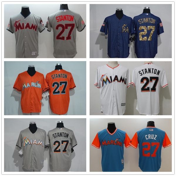 обычай мужчин женщин молодежи marlins джерси # 14 мартин prado 27 джанкарло stanton home оранжевый белый серый basebal, Blue;black
обычай мужчин женщин молодежи marlins джерси # 14 мартин prado 27 джанкарло stanton home оранжевый белый серый basebal, Blue;black