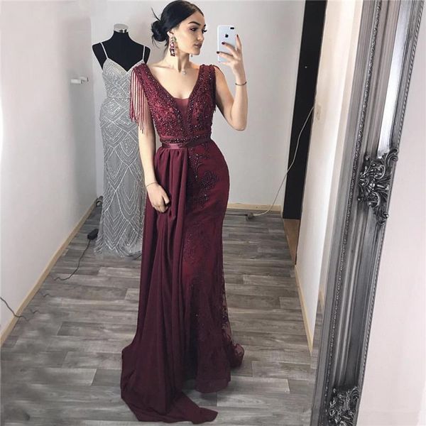 dubai wine red removable sashes prom dresses 2020 sleeveless beading tassel luxury elegant evening formal dresses prom gowns abendkleid, Black
dubai wine red removable sashes prom dresses 2020 sleeveless beading tassel luxury elegant evening formal dresses prom gowns abendkleid, Black