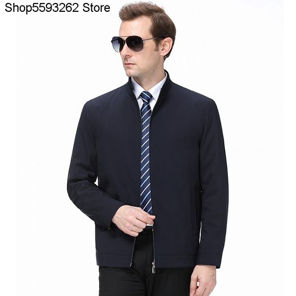 jacket male 2020 pack middle age men li collar business leisure thin section coat dad pack, Black;brown
jacket male 2020 pack middle age men li collar business leisure thin section coat dad pack, Black;brown