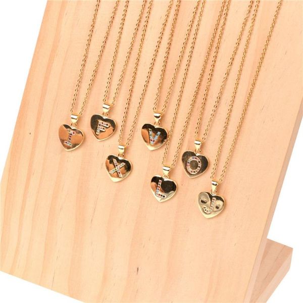 fashion creative heart necklace stainless steel peach heart letter necklace 26 letters love clavicle chain necklace#p3, Silver
fashion creative heart necklace stainless steel peach heart letter necklace 26 letters love clavicle chain necklace#p3, Silver