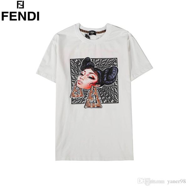 men's and women's spring and summer new printed embroidered short-sleeved t-shirt round collar loose casual fashion women's w, White
men's and women's spring and summer new printed embroidered short-sleeved t-shirt round collar loose casual fashion women's w, White