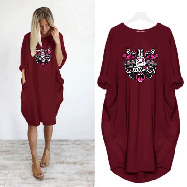brand women printed dresses fashion casual women streetwear for holiday solid color womens shirts dresses size s-5xl, Black;gray
brand women printed dresses fashion casual women streetwear for holiday solid color womens shirts dresses size s-5xl, Black;gray