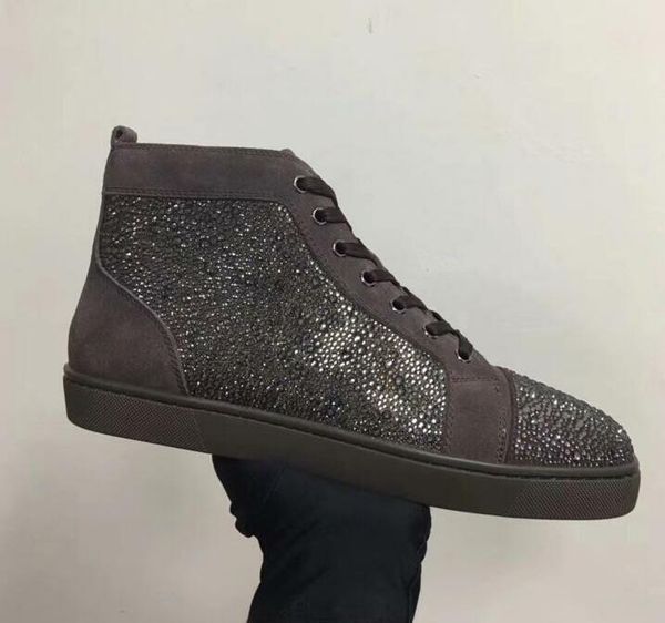 with box red bottom rhinestone flats men women casual shoes black leather sneakers red bottom fashion shoes discount footwear 35-46
with box red bottom rhinestone flats men women casual shoes black leather sneakers red bottom fashion shoes discount footwear 35-46