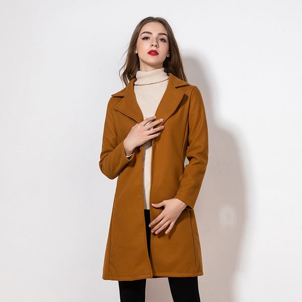 designer womens overcoat 2020 new brand sweater womens fashion woolen overcoat with pockets for women outwear size s-3xl wholesales, Black
designer womens overcoat 2020 new brand sweater womens fashion woolen overcoat with pockets for women outwear size s-3xl wholesales, Black