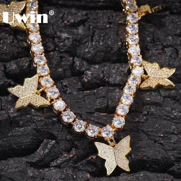 uwin women hiphop bling bling iced out cz tennis chain 1 row butterfly necklaces luxury gold color chain fashion jewelry, Silver
uwin women hiphop bling bling iced out cz tennis chain 1 row butterfly necklaces luxury gold color chain fashion jewelry, Silver