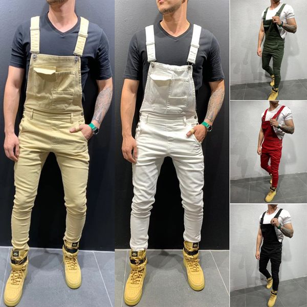 fashion men denim jumpsuit skinny jeans romper jumpsuit pant destroyed jeans ripped pants frayed slim fit pant long, Blue
fashion men denim jumpsuit skinny jeans romper jumpsuit pant destroyed jeans ripped pants frayed slim fit pant long, Blue