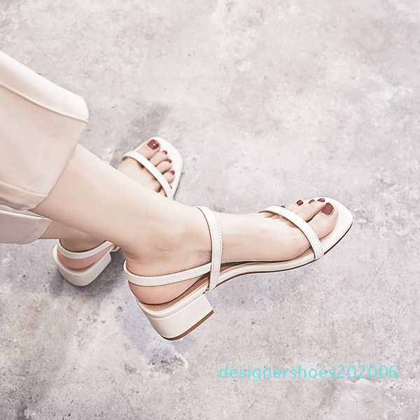 slhjc women classic summer leather sandals med chunky square heels pumps sandals open toe buckle female fashion party ol shoes d06, Black
slhjc women classic summer leather sandals med chunky square heels pumps sandals open toe buckle female fashion party ol shoes d06, Black