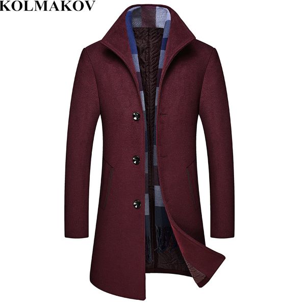 kolmakov 2018 new arrival men's woolen coats mens winter brand slim long overcoats business casual wool jackets full size m-3xl, Black
kolmakov 2018 new arrival men's woolen coats mens winter brand slim long overcoats business casual wool jackets full size m-3xl, Black