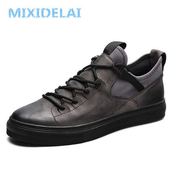 mixidelai genuine leather first grade cow leather sneakers men's casual shoes fashion male lace up flats breathable black shoes
mixidelai genuine leather first grade cow leather sneakers men's casual shoes fashion male lace up flats breathable black shoes