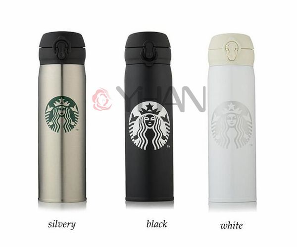 

450ml starbucks insulation cup 6colors vacuum flasks thermos stainless steel insulated thermos cup coffee mug travel drink bottle