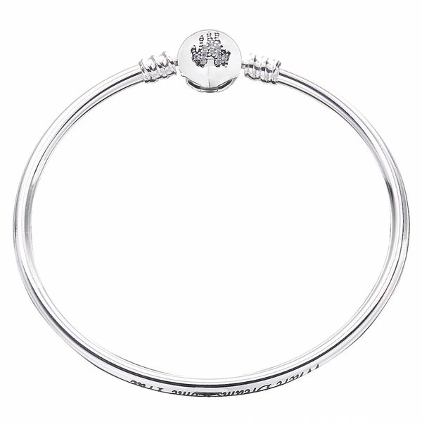 925 sterling silver bangle wonderful world park castlel clasp smooth bracelet bangle fit bead charm diy fine jewelry, Black
925 sterling silver bangle wonderful world park castlel clasp smooth bracelet bangle fit bead charm diy fine jewelry, Black