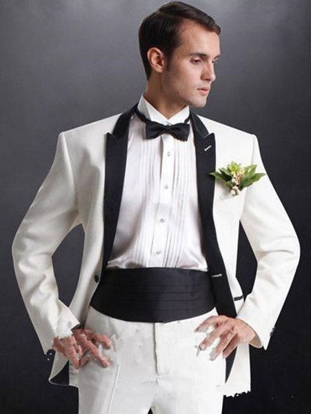 new fashionable one button ivory groom tuxedos peak lapel groomsmen man wedding prom dinner suits (jacket+pants+tie) 1509, Black;gray
new fashionable one button ivory groom tuxedos peak lapel groomsmen man wedding prom dinner suits (jacket+pants+tie) 1509, Black;gray