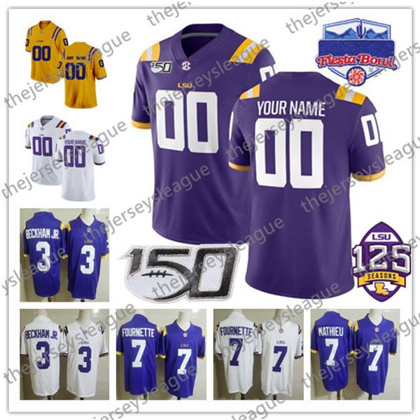 2020 LSU Tigers на заказ Любой Название Количество Белый Фиолетовый Желтый # 9 Джо Барроу BURREAUX Бекхэм младший чемпион 150-й патч NCAA футбол Джерси
2020 LSU Tigers на заказ Любой Название Количество Белый Фиолетовый Желтый # 9 Джо Барроу BURREAUX Бекхэм младший чемпион 150-й патч NCAA футбол Джерси