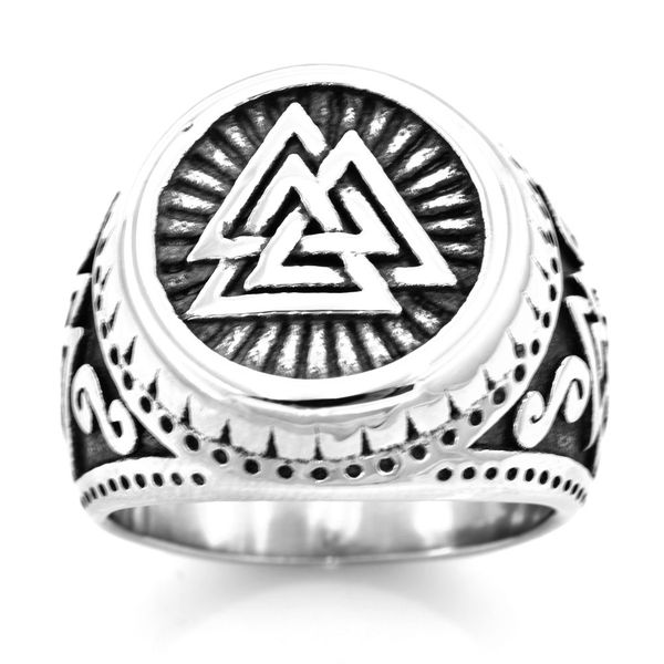 fanssteel stainless steel punk vintage mens womens jewelry volknot knot of slain celtic geometrical triangle tribal letters ring fsr20w73, Silver
fanssteel stainless steel punk vintage mens womens jewelry volknot knot of slain celtic geometrical triangle tribal letters ring fsr20w73, Silver