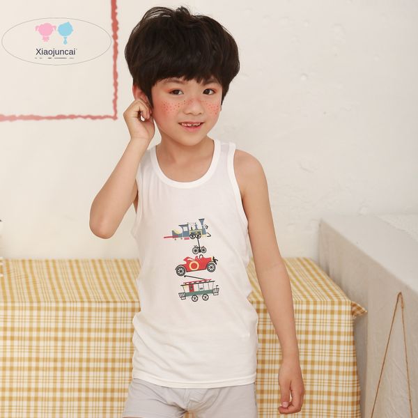 xiaojuncai children's vest vest boys' small and medium-sized children modal sleeveless thin outside modal hurdles, Blue
xiaojuncai children's vest vest boys' small and medium-sized children modal sleeveless thin outside modal hurdles, Blue