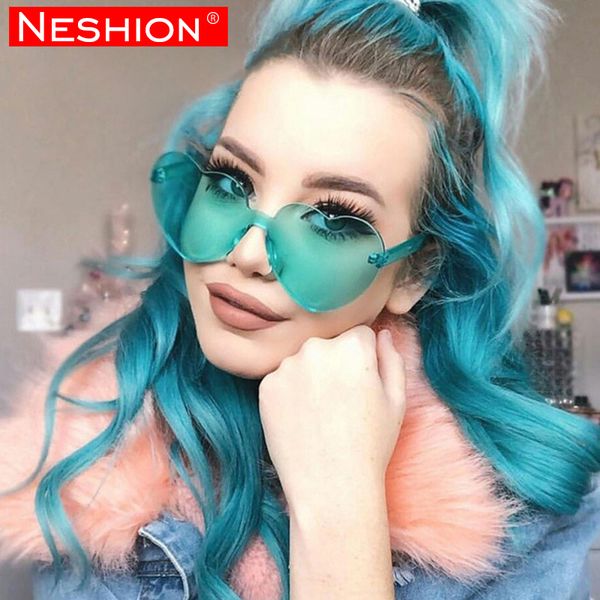 women cute candy color mirror transparent sunglasses funny heart seaside outdoor eyewear retro fashion design clown glasses, White;black
women cute candy color mirror transparent sunglasses funny heart seaside outdoor eyewear retro fashion design clown glasses, White;black