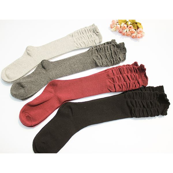 new 4 colors fashion women stockings warm folds stocking solid olor long cotton stockings for girls ladies women, Black;white
new 4 colors fashion women stockings warm folds stocking solid olor long cotton stockings for girls ladies women, Black;white