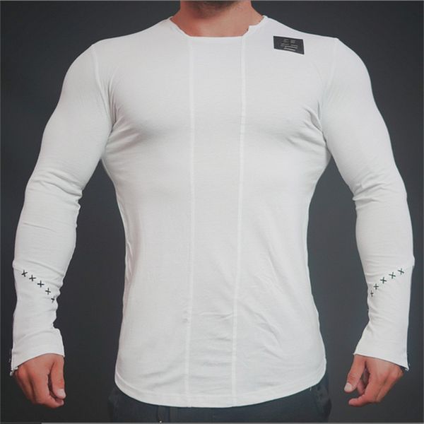 2020 fashion long sleeved designer men's printed bodybuildi t-shirt summer style shirts personality gyms clothing slim male tee, White;black
2020 fashion long sleeved designer men's printed bodybuildi t-shirt summer style shirts personality gyms clothing slim male tee, White;black