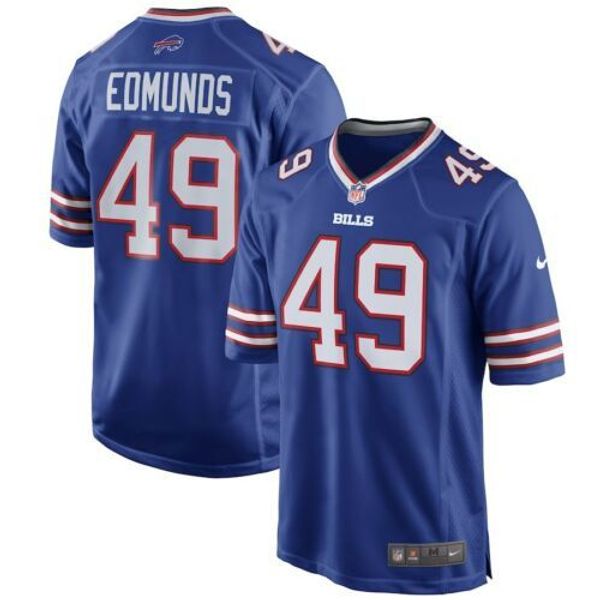 tremaine edmunds #49 men's royal blue xs-5xl stitched football jerseys, Gray