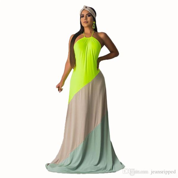 2019 brand fashion luxury designer women dresses elegant panelled halter sleeveless maxi dresses womens formal dresses, Black
2019 brand fashion luxury designer women dresses elegant panelled halter sleeveless maxi dresses womens formal dresses, Black