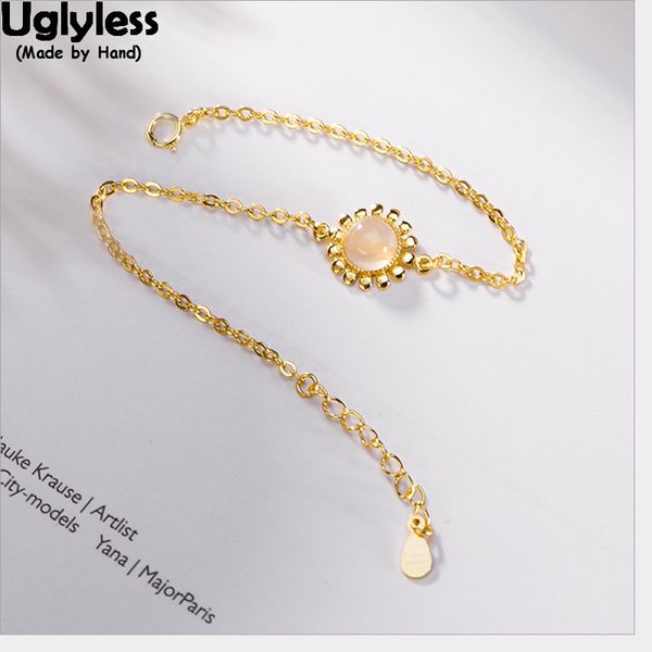uglyless 100% real 925 sterling silver handmade sunflower bracelets for women gold plated fine jewelry crystals chains bracelet, Golden;silver
uglyless 100% real 925 sterling silver handmade sunflower bracelets for women gold plated fine jewelry crystals chains bracelet, Golden;silver