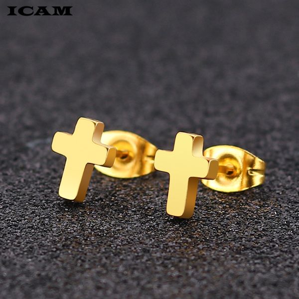 icam new women men's stainless steel earrings black/silver color cross gothic punk rock style pendientes mujer moda, Golden;silver
icam new women men's stainless steel earrings black/silver color cross gothic punk rock style pendientes mujer moda, Golden;silver