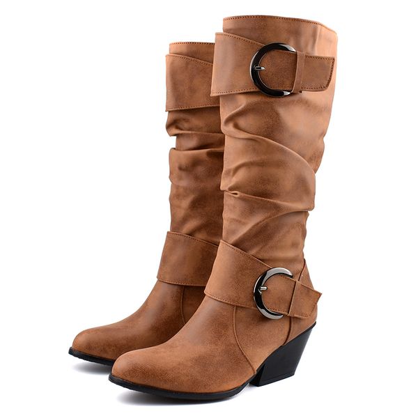 wholesale shoes woman boots double buckle retro women boots autumn winter boots pointed toe shoes ladies mid-calf booties, Black
wholesale shoes woman boots double buckle retro women boots autumn winter boots pointed toe shoes ladies mid-calf booties, Black