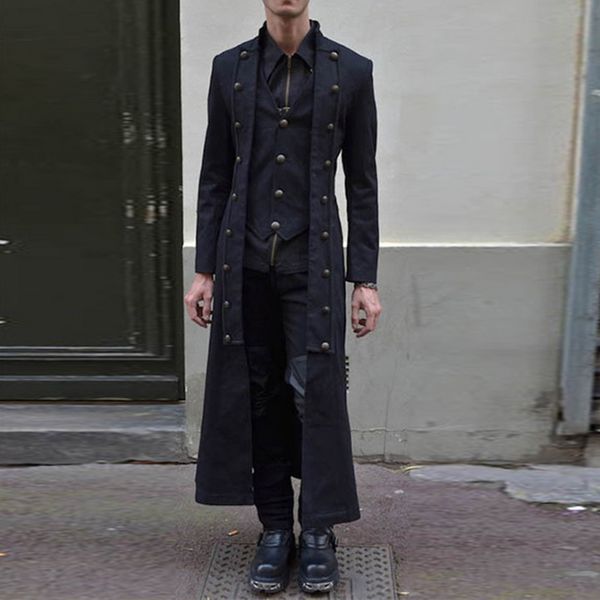 fashion 2019 super long men jacket button chaqueta hombre casual slim veste homme autumn windbreaker tunic abrigo hombre coat, Black;brown
fashion 2019 super long men jacket button chaqueta hombre casual slim veste homme autumn windbreaker tunic abrigo hombre coat, Black;brown