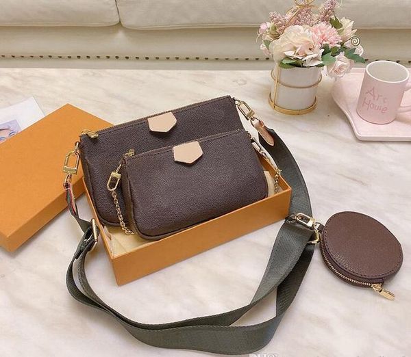 3pcs/set designer women wallet crossbody brand shoulder bag classic handbag purse ing