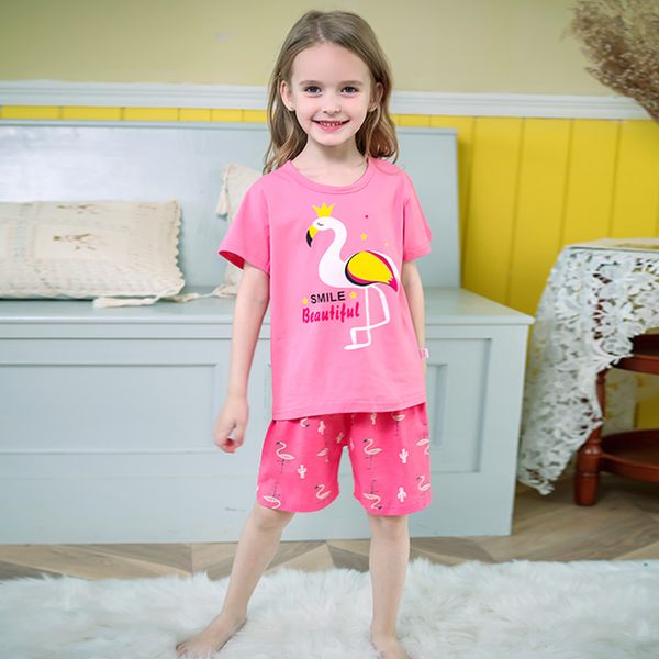 saileroad 2020 new summer pajamas for girls cute flamingo unicorn pyjamas set kids pijama infantil child homewear clothes suits, Blue;red
saileroad 2020 new summer pajamas for girls cute flamingo unicorn pyjamas set kids pijama infantil child homewear clothes suits, Blue;red