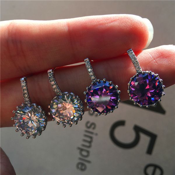 luxury female black purple white stone earrings charm 925 silver round wedding earrings boho stud for women, Golden;silver
luxury female black purple white stone earrings charm 925 silver round wedding earrings boho stud for women, Golden;silver