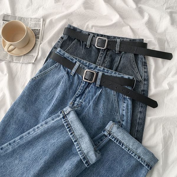 streetwear fashion wide leg jeans women casual high waist straight loose trousers with belt female casual washed cotton bottoms, Blue
streetwear fashion wide leg jeans women casual high waist straight loose trousers with belt female casual washed cotton bottoms, Blue