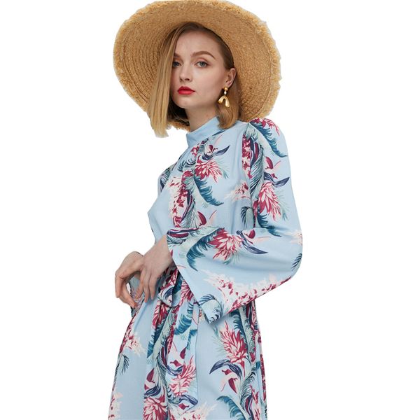 women blouse woman print mini o neck women spring shirt dress chiffon backless elegant shirt dress casual beach short shirt dress, White
women blouse woman print mini o neck women spring shirt dress chiffon backless elegant shirt dress casual beach short shirt dress, White