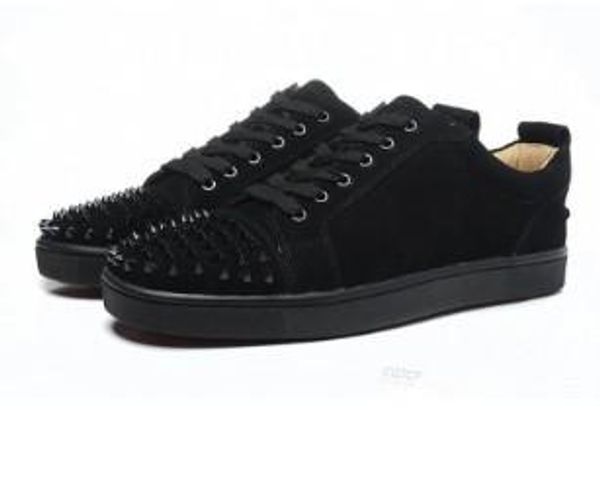 luxury designer red bottom loafers for men women genuine leather slip on platform casual sneakers spikes wedding party flats mens shoes s01, Black
luxury designer red bottom loafers for men women genuine leather slip on platform casual sneakers spikes wedding party flats mens shoes s01, Black