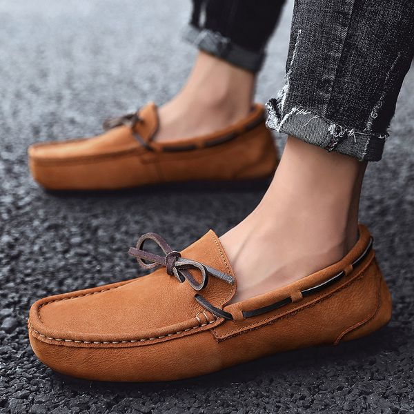 summer men loafers genuine leather casual shoes outdoor fashion slip on driving shoes breathable moccasins loafers, Black
summer men loafers genuine leather casual shoes outdoor fashion slip on driving shoes breathable moccasins loafers, Black