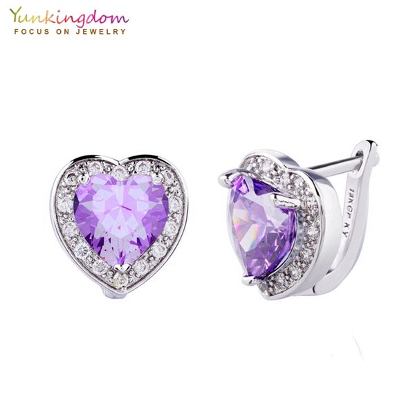 yunkingdom purple heart кристалл циркон обруч серьги для женщин элегантная мода ювелирные изделия стиль lady сережкой, Golden;silver
yunkingdom purple heart кристалл циркон обруч серьги для женщин элегантная мода ювелирные изделия стиль lady сережкой, Golden;silver