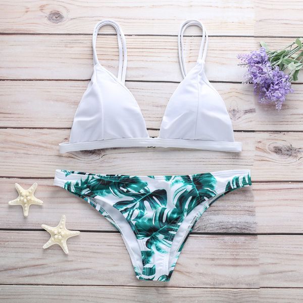 8 color swimwear women bikini set print leaves push-up padded swimsuit low waist bathing beachwear biquini swimsuit
8 color swimwear women bikini set print leaves push-up padded swimsuit low waist bathing beachwear biquini swimsuit