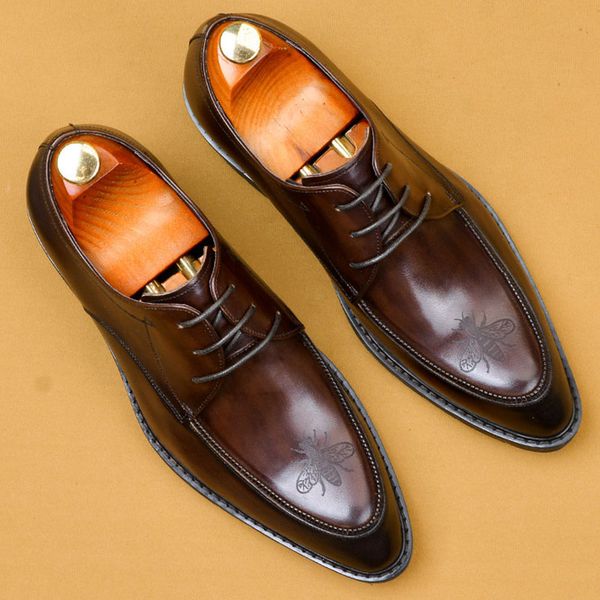 italian mans dress shoe genuine leather oxford shoes handmade unique vintage party office formal wedding men's shoes, Black
italian mans dress shoe genuine leather oxford shoes handmade unique vintage party office formal wedding men's shoes, Black