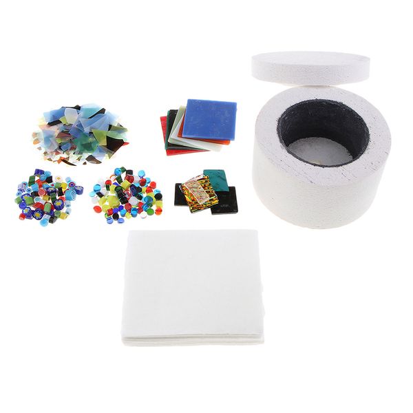 pack of 7 small stained glass fusing supplies professional microwave kiln kit tool with assorted fusing glass beads charms kiln paper sheets
pack of 7 small stained glass fusing supplies professional microwave kiln kit tool with assorted fusing glass beads charms kiln paper sheets