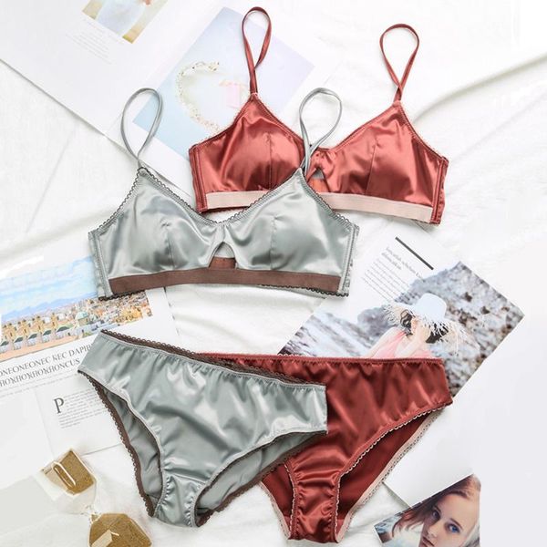 new women underwear wire satin bra thin 3/4 cups bra and panty set hollow lingerie women brassiere bralette, Red;black
new women underwear wire satin bra thin 3/4 cups bra and panty set hollow lingerie women brassiere bralette, Red;black