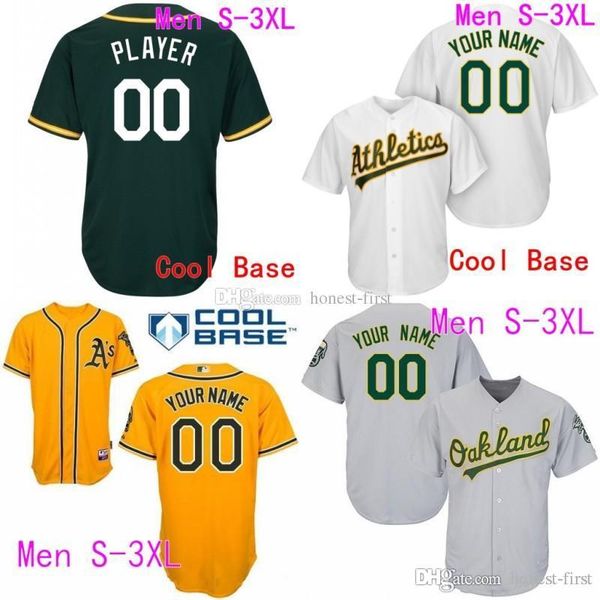 XCustom Oakland Athletic Matt Chapman Jackson Khris Davis Matt Olson Rickey Henderson Blake Treinen Mike Fiers Stitched